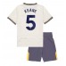 Everton Michael Keane #5 Tredjedraktsett Barn 2024-25 Kortermet (+ Korte bukser)